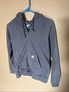 Carhartt Slate Gray Full Zip Hooded Sweatshirt